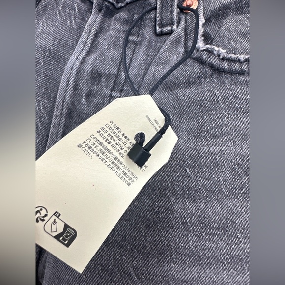 Levi’s Premium Wedgie Straight Fit Jeans Button Fly Black Sz 25 - Picture 5 of 9